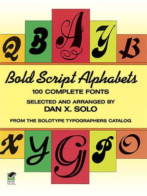 cover image of Bold Script Alphabets